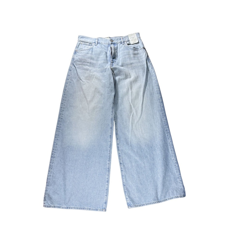 Madewell Alessio Superwide Leg Jeans W30 Light Wash High Waist 90s Style NWT - Picture 1 of 4
